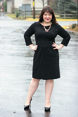 Marvelous suggestions for little black dress: Plus size outfit  