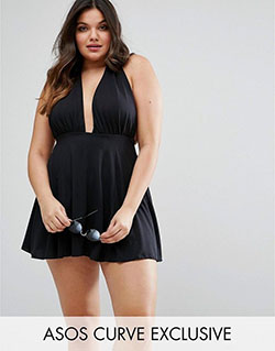 Maillot robe de bain asos: swimwear,  Plus size outfit  