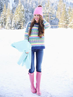 Snowing Outfit/Snow Outfit Ideas, Hunter Boot Ltd, Wellington boot: winter outfits,  Wellington boot,  Snow Outfits  
