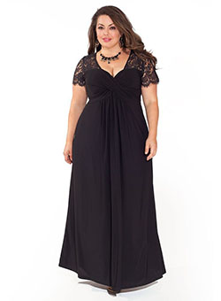 Little black dress, Bridesmaid dress: Plus size outfit,  Bridesmaid dress,  Adrianna Papell  