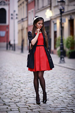 Marvelous ideas on dress black stockings, Little black dress: High-Heeled Shoe,  Outfit With Stocking  