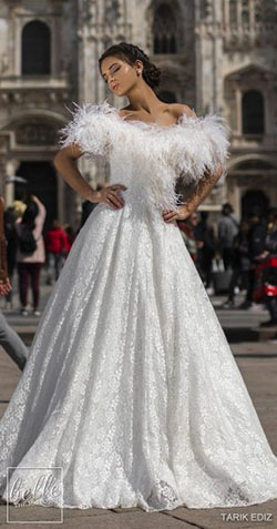 Dress For A Country Wedding, Wedding dress, Ball gown: Wedding dress,  Evening gown,  Ball gown,  Tarik Ediz  