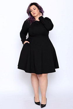 Most awaited style for plus size lbd, Little black dress: party outfits,  Plus size outfit,  Plus-Size Model,  Vintage clothing  