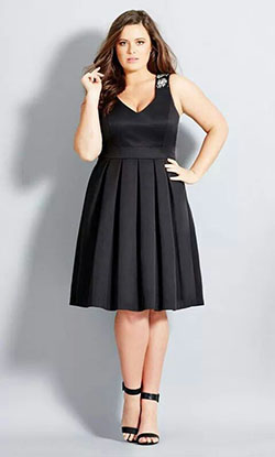 Daily fashion little black dress, City Chic: party outfits,  Plus size outfit,  Maxi dress,  black dress  