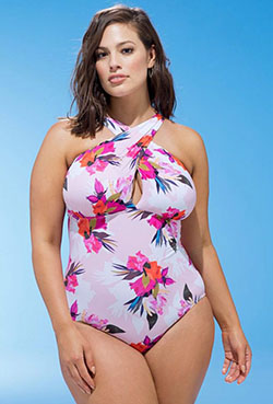 Ashley graham bathing suit, Ashley Graham: swimwear,  Plus-Size Model,  Ashley Graham,  One-Piece Swimsuit  