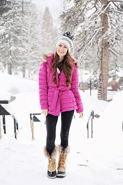 Snow day cute winter snow outfit: winter outfits,  Snow boot,  Snow Outfits  