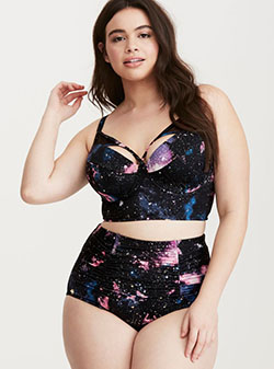 Torrid galaxy bathing suit, One-piece swimsuit: swimwear,  Plus size outfit  