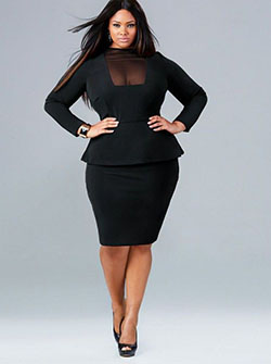Black dresses for plus size women: party outfits,  Cocktail Dresses,  Plus size outfit,  Clothing Ideas,  black dress  