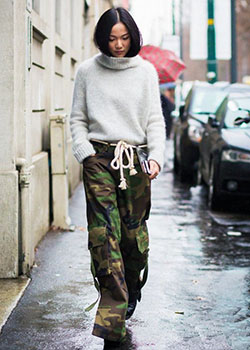 Camo pants street style, Street fashion: cargo pants,  fashion blogger,  Camo Pants,  Military camouflage,  Military uniform,  Camo Joggers  