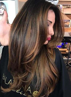 Highlights long brown hair: Bob cut,  Long hair,  Hair Color Ideas,  Brown hair,  Layered hair,  Hair highlighting  