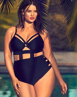 Plus Size Swimwear, One-piece swimsuit: swimwear,  Plus size outfit,  One-Piece Swimsuit  