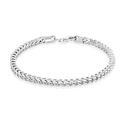 Sterling Silver 4mm Franco Bracelet £45.00: bracelet  