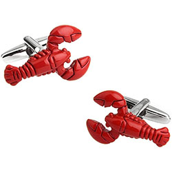 RED LOBSTER CUFFLINKS £16.99: 