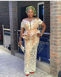 Latest Kaba And Slits Styles, Wedding dress, Aso ebi: Aso ebi,  Haute couture,  Kaba Styles  