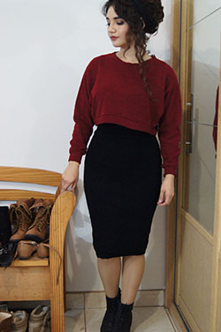 Modest winter skirt outfits, Modest fashion: Fashion week,  Church Outfit,  Casual Outfits  