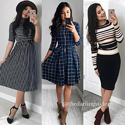 Explore more ideas on fall dresses inspiration, Casual wear: Pencil skirt,  Fashion week,  BLOCK DRESS,  Church Outfit,  Formal wear,  Casual Outfits  