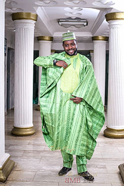 Green nigerian outfit men, African Dress: African Dresses,  Aso ebi,  Hausa people,  Nigerian Dresses  