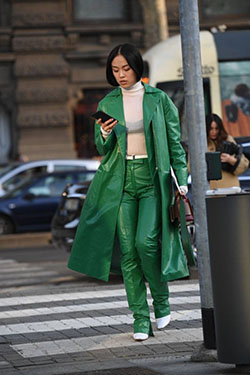 Outfits With Green Pants, Trench coat, Bell sleeve: 