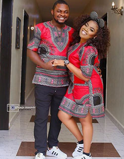Traditional matching outfits for black couples: African Dresses,  couple outfits,  Kente cloth,  Formal wear  