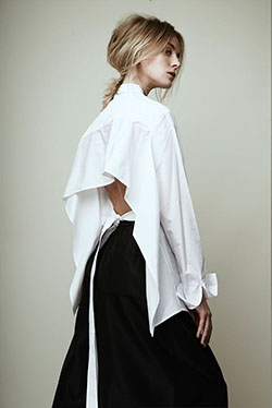 A splendid look white fashion shirt, Fashion Love: instafashion,  Bare Back Dresses  