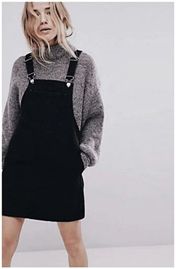 Shop for cool salopette dress outfit, Denim Dungaree Dress: winter outfits,  Miss Selfridge,  Casual Outfits  
