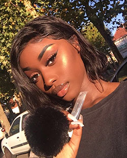 Makeup pinterest black girl, Dark skin: Dark skin,  Long hair,  Hair Color Ideas,  Hairstyle Ideas,  Black Women,  Black hair  