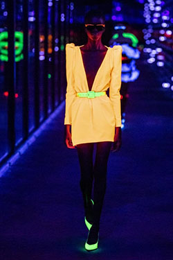 Neon Outfit Ideas, Glow In Dark: Glowing Fishnet Outfit,  Glow In Dark,  Neon Dress,  Glow In Night  