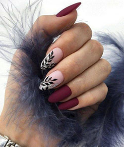 Once in life time burgundy nail designs, Nail art: Nail Polish,  Nail art,  French manicure,  Artificial nails  