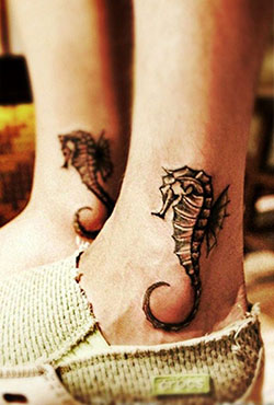Appealing designs for seahorse tattoo ankle, Temporary tattoo: Temporary Tattoo,  Tattoo Ideas  