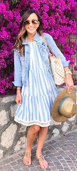 Wear in sorrento in may: Jean jacket,  Church Outfit,  Casual Outfits  