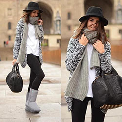 Must look forward to these winter hat look, Knit cap: Knit cap,  Casual Outfits,  Uggs Outfits  