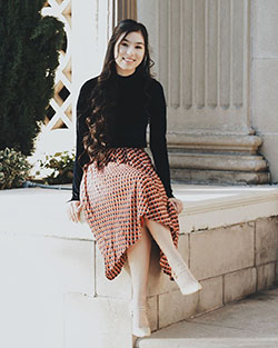 Awesome cool fashion model, Polka dot: Church Outfit,  Photo shoot  