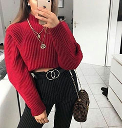 Fine images of fashion outfits, Casual wear: winter outfits,  Polo neck,  fashion goals,  Street Style,  Casual Outfits,  Sweaters Outfit  
