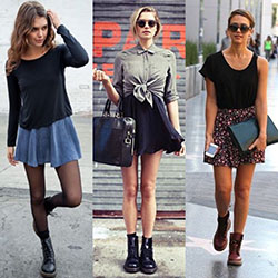 Dr martens and short dress: Boot Outfits  