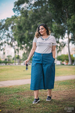 Wow ideas for these pantacourt para gordinhas, Three quarter pants: Plus size outfit  