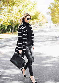 Leather Legging Outfit: Polo neck,  Luxury goods,  Legging Outfits  