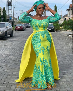 Also check out these new aso ebi styles: Cocktail Dresses,  Aso ebi,  Kente cloth,  Hairstyle Ideas,  Aso Ebi Dresses  