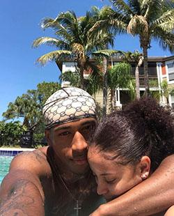 Cute black couple goals swimming: African Americans,  Cute Couples  
