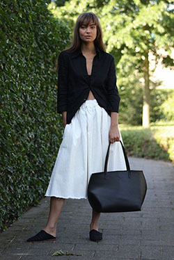 Calvin klein cicelle mule, Intentionally Blank: Skirt Outfits  