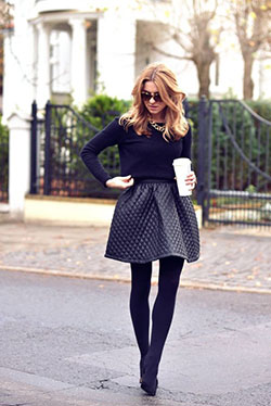 Latest and trendy winter skirt outfits, Winter clothing: Crop top,  winter outfits,  Skater Skirt,  Business casual,  Skirt Outfits,  Swing skirt  