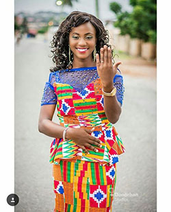 Nice and great ideas latest kente styles 2018, African wax prints: African Dresses,  Aso ebi,  Kente cloth,  Kaba Styles  