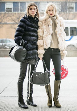 Check out these stylish fur clothing, Fashion week: Fur clothing,  Fashion week,  Street Style,  Fur Coat Outfit  