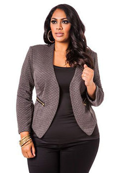 Plus Size Work Outfit, Suit jacket: Work Outfit,  Suit jacket,  Plus Size Work Outfit  