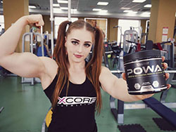Wow! Gorgeous and stylish naturally strong girls, Julia Vins: Female body building,  Julia Vins  