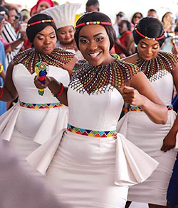 Ndebele traditional bridesmaid dresses, Wedding dress: Wedding dress,  African Dresses,  Bridal shower,  Kitenge Dresses  