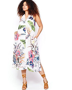 Rachel roy havana floral dress: Plus size outfit,  Maxi dress,  Work Outfit,  Casual Outfits  