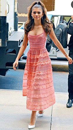 My stylish cool zendaya street dress, Floral Dress: Bandage dress,  Maxi dress,  Street Style,  Celebrity Style  
