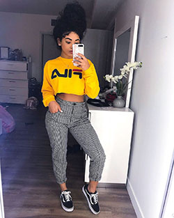 Baddie Outfits With Vans, Lapel pin, Clothes shop: Lapel pin,  Baddie Outfits,  Casual Outfits  