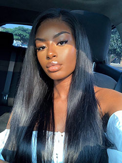 Signature style for brown skin girl, Human skin color: Black people,  Dark skin,  Hair Color Ideas,  Black Women,  Black hair  