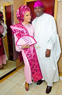 Pink Nigerian Dresses For Nigerian Brides, Wedding dress, Aso ebi: Wedding dress,  Aso ebi,  Aso Oke,  Nigerian Dresses  
